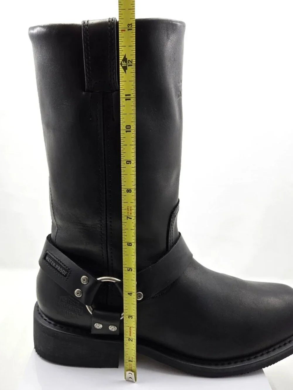 Harley Davidson Men's Size 11 Wide Hustin Side Zip Waterproof Black Boots D95353